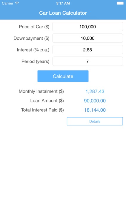 Car loan calculator