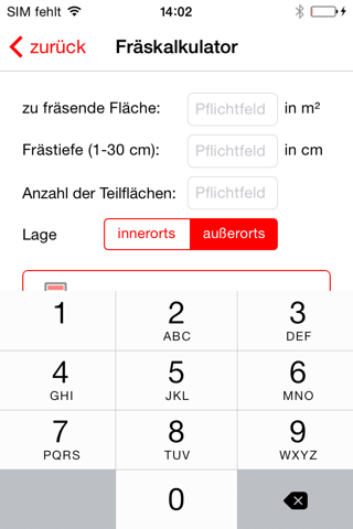 Fräsrechner screenshot 2