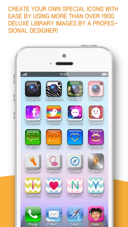 One touch call, Apps, home screen shortcut icon ( iFavorite Pro : for Instagram camera, Snapshat, WhatsApp and iOS7 ) screenshot-3