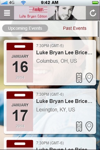 FanAppz - Luke Bryan Edition screenshot 3