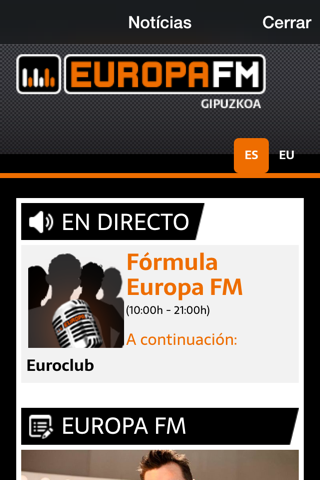 Europa FM Gipuzkoa. screenshot 3