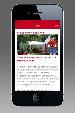 Onnis Zeltverleih screenshot 2