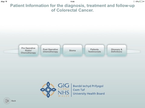 Patient Journey - the diagnosis, treatment and follow up when diagnosed with a bowel tumour screenshot 4