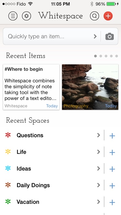 Whitespace - A Writer, Editor and Organizer For Your Notes and Ideas