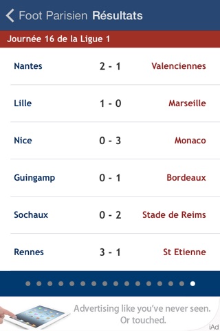 Foot Parisien screenshot 2