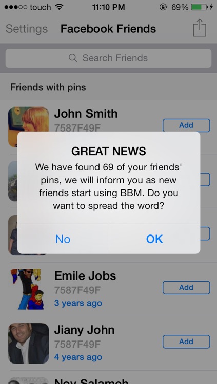 PIN Directory For BBM