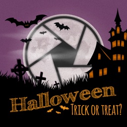 Trick or Treat Cam - Happy Halloween Background, Frame & Sticker