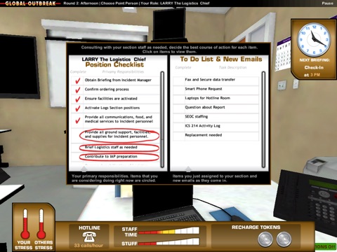 Global Outbreak: A Public Health ICS Simulation screenshot 2