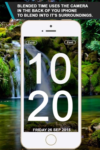 Blended Time: Beautiful Clock that Blends into your Environment. screenshot 2