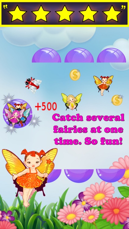 Fairy Catch - Pretty Pink Princess Girl Fun Catching Endless Top Action Glitter Bling Game screenshot-3