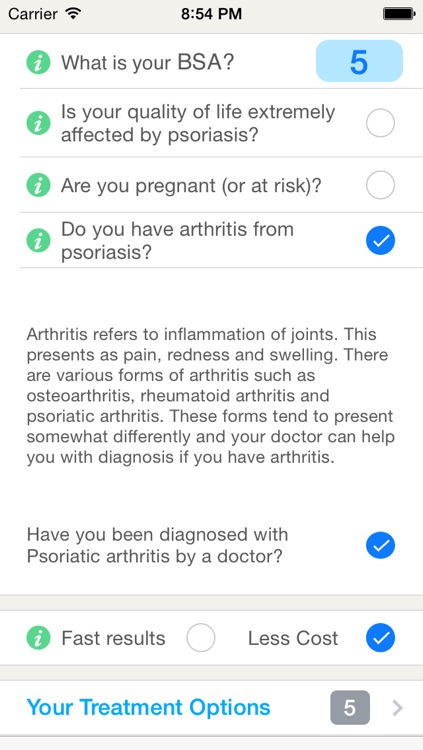 Psoriasis Treatment Decision Aid