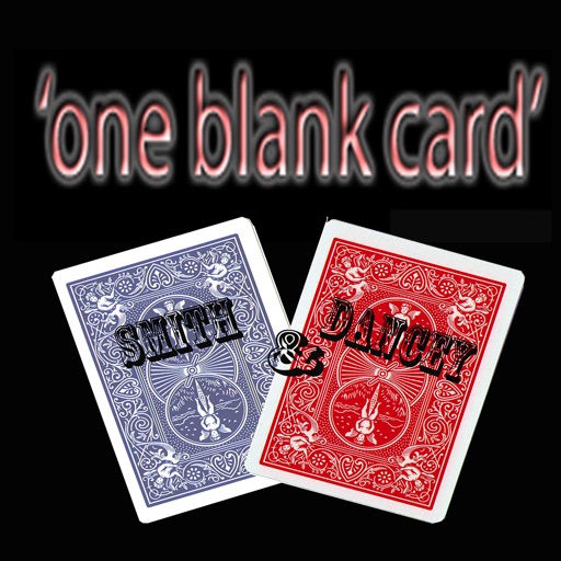 one blank card