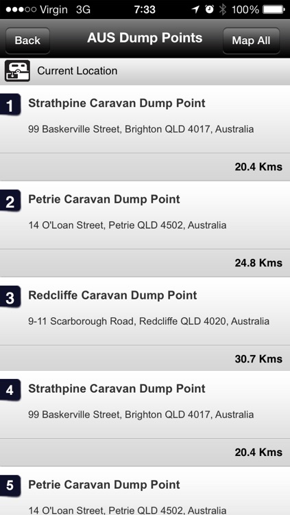 Australian Dump Point Finder