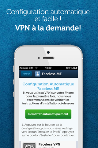 Faceless VPN Connection screenshot 4