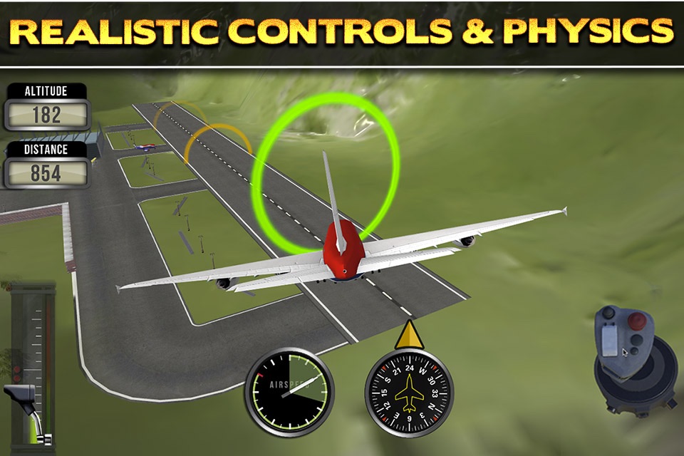 3D Plane Flying Parking Simulator Game - Real Airplane Driving Test Run Sim Racing Games screenshot 3