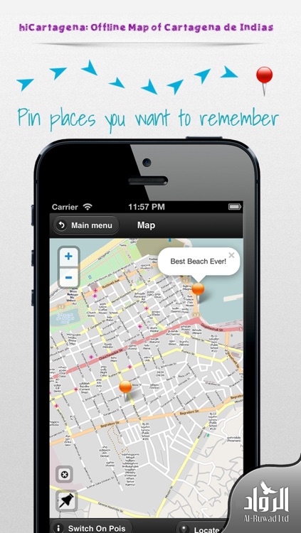 hiCartagena: Offline Map of Cartagena de Indias (Columbia)