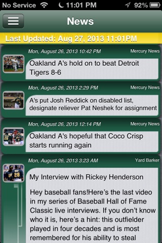 Oakland Baseball Live screenshot 4
