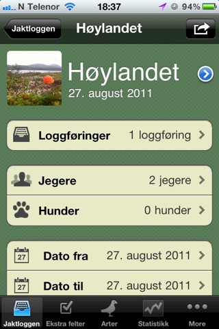 Jaktloggen screenshot 2