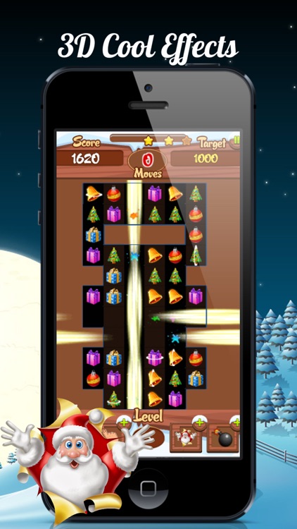 Christmas Match-3 Puzzle Game. A relaxing holiday sweeper for whole family.