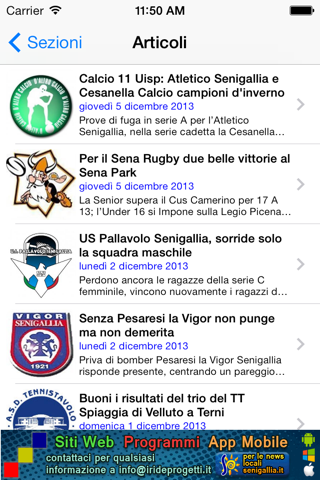 Senigallia.it screenshot 2