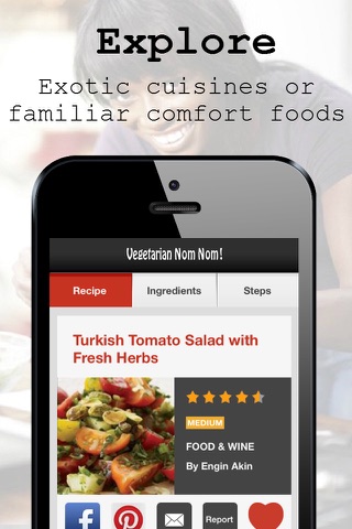 Vegetarian Nom Nom: Free Healthy Recipes for Meatless Diets and Compassionate Lifestyles by YumDom screenshot 4