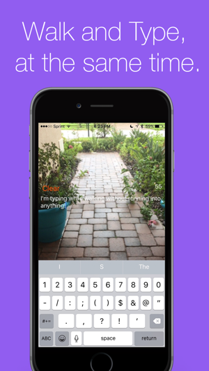Walky Talky - Walk while you type and no