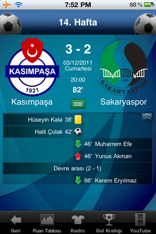 1. Lig Futbol Pro screenshot 2