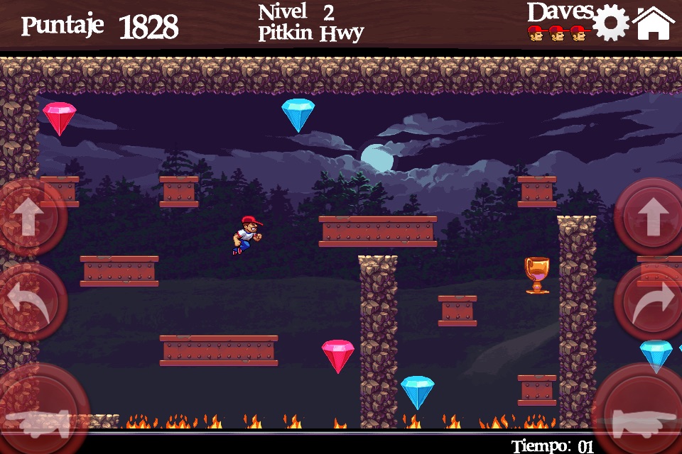 Dangerous Dave in the Deserted Pirate's Hideout screenshot 2