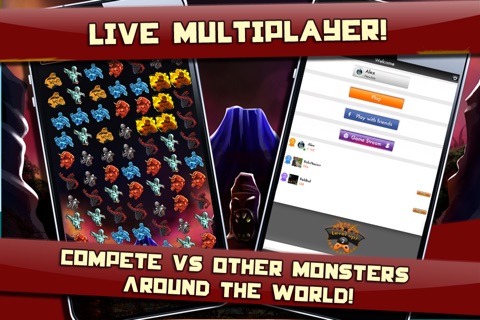 Team monster legend bash - A swipe and connect multiplayer party game screenshot 2