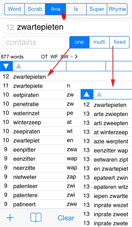 NL Woordvinder Nederlands/Dutch PRO - find the best words for crossword, Wordfeud, Scrabble, cryptogram, anagram, spelling and rhyme
