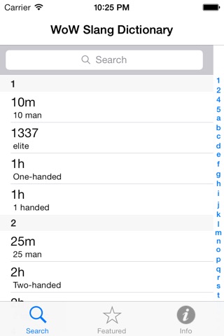 Slang Dictionary for WoW! screenshot 2