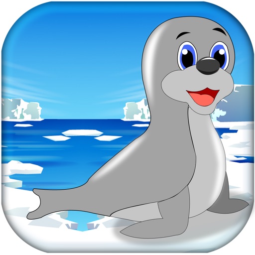 Baby Seal in a Slippery Ice Land iOS App