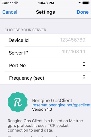 Rengine GpsClient screenshot 4