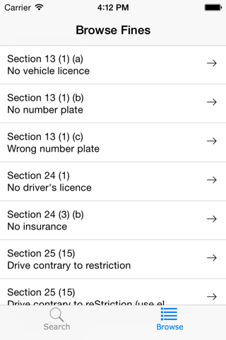 BC MVA Fines screenshot 2