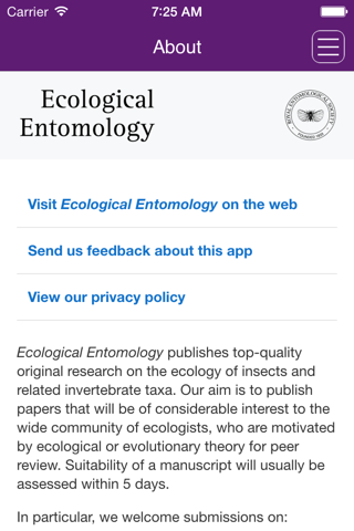 Ecological Entomology screenshot 3