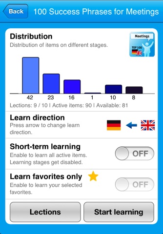 Vocabulary Trainer for iPad & iPhone screenshot 4