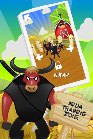 Ninja Cow Jump: Hay Season Adventure screenshot 2