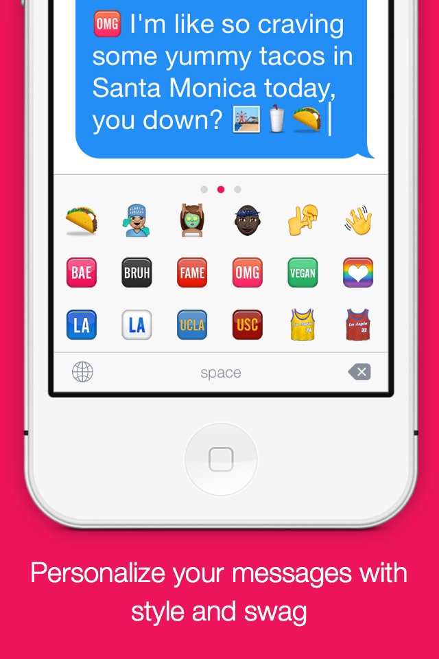 New Emojis - Extra Emoji Stickers Free! (Life in LA) screenshot 2