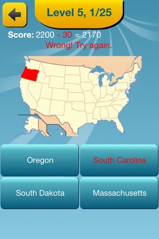 US States, Capitals, Flags, Locations And Seals Quiz screenshot 4