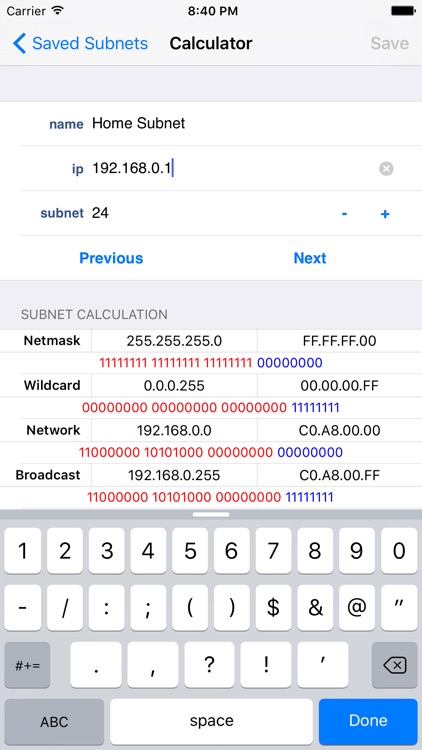 Subnet Calc