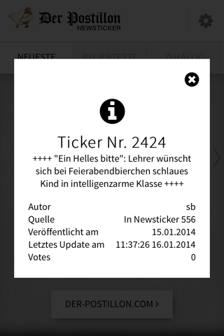 Postillon Newsticker screenshot 2