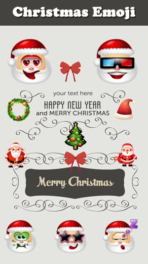christmas emoji animated emoticon on the app store screenshots