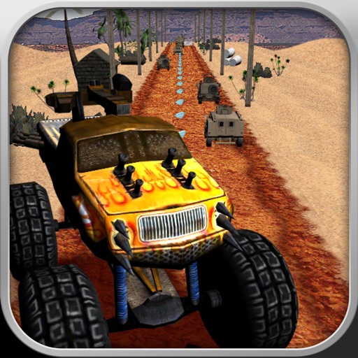 Monster Truck Racing Highway Free Icon