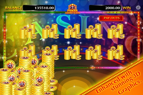 Poker Casino Slots - Mega Jackpot Payout of 1,000,000 Coins screenshot 4