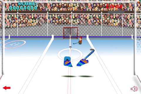 Block the puck - the hockey goalie real simulation game - Free Edition screenshot 2