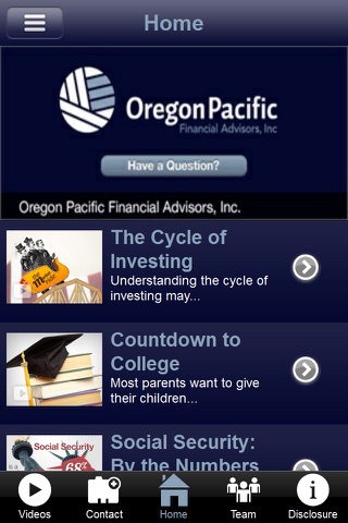 Oregon Pacific Financial Advisors screenshot 2