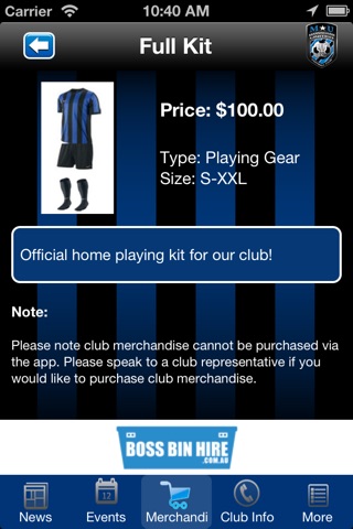 Manningham United Football Club screenshot 4