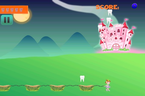 Enchanted Baby Tooth Fairy Story FREE - Collect and Catch the Tooth Falling Down Game screenshot 2