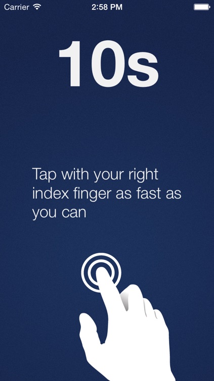 Tapping Test - Cognitive Performance Monitoring for Awesome People