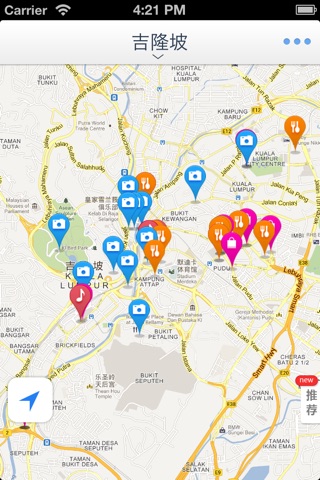 吉隆坡离线地图(马来西亚吉隆坡离线地图、地铁图、旅游景点信息、GPS定位导航) screenshot 2